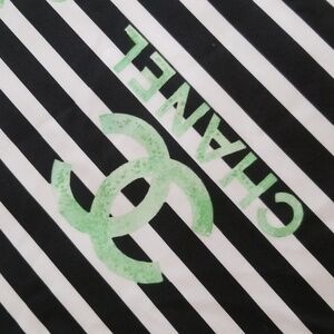 Chanel Signature Logo Print Fabric/Material